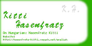 kitti hasenfratz business card